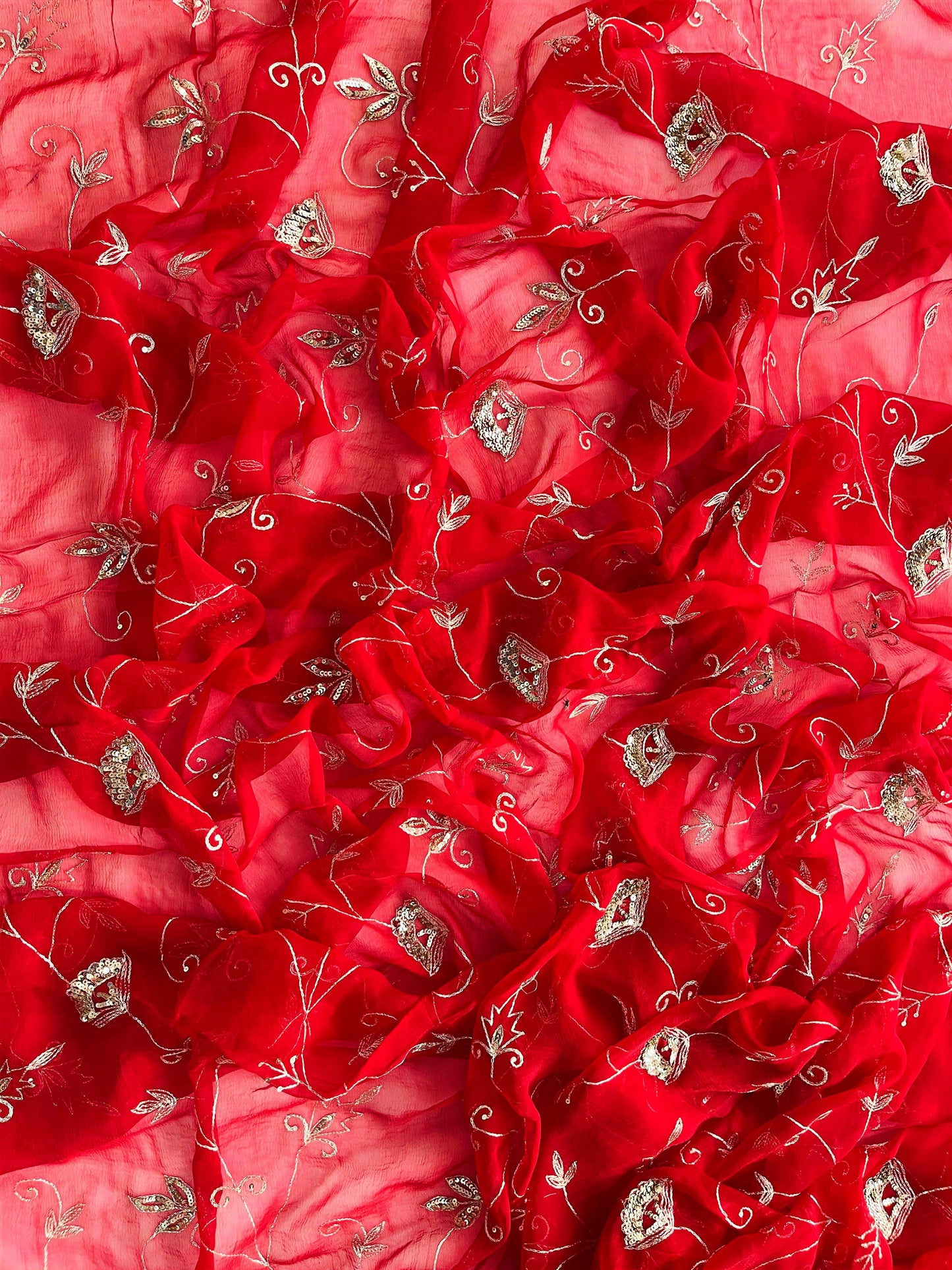 Laal Noor Chiffon Saree