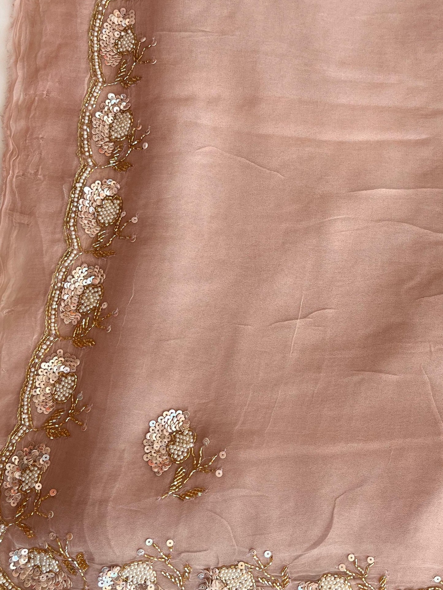 Noor Blush Chiffon Saree